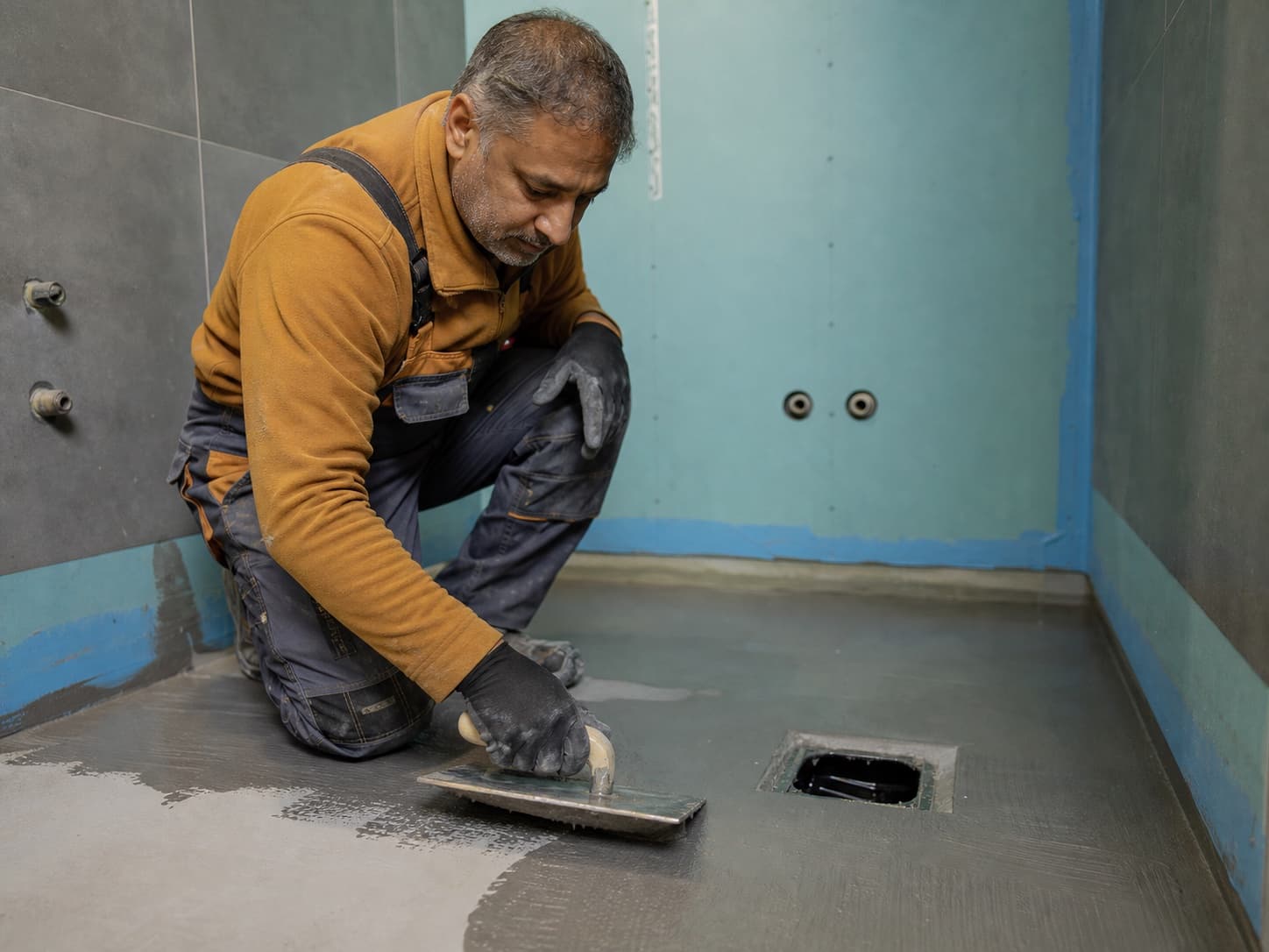 Wet room projects for a UK bathroom fitter business
