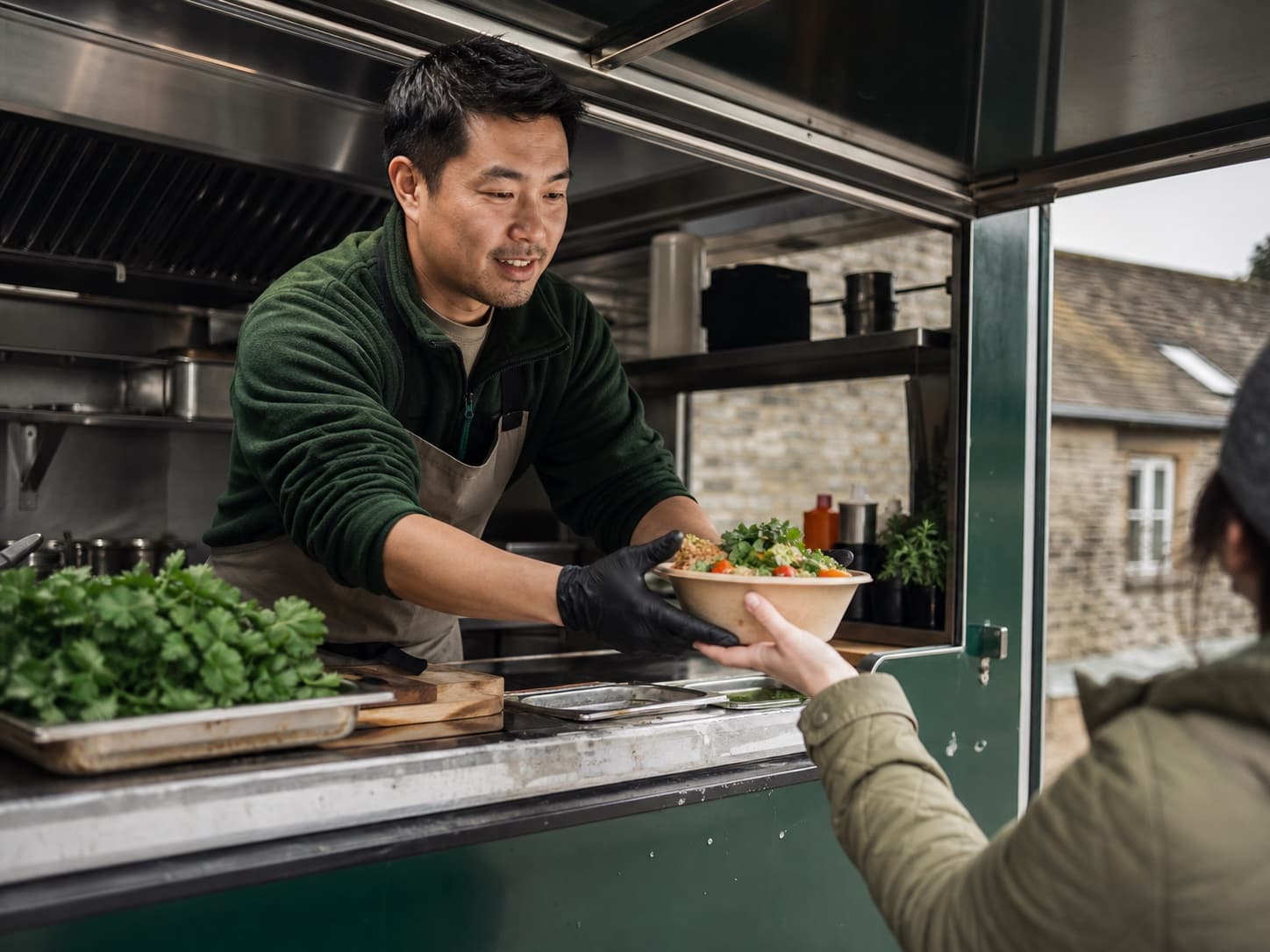 Mobile catering for a UK caterer business