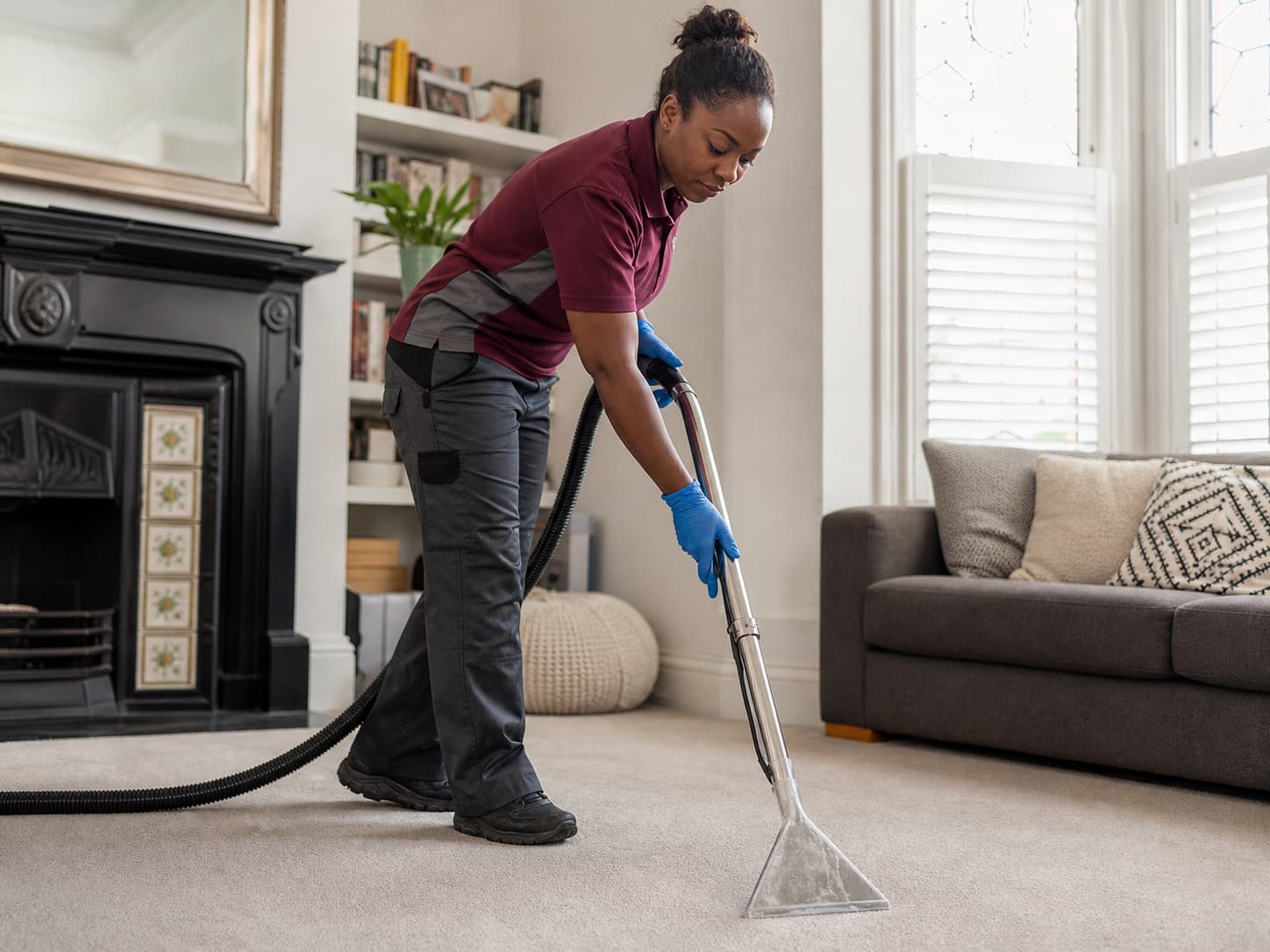 Carpet cleaning for a UK domestic cleaner business