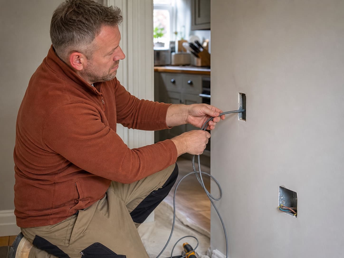 Rewiring for a UK electrician business
