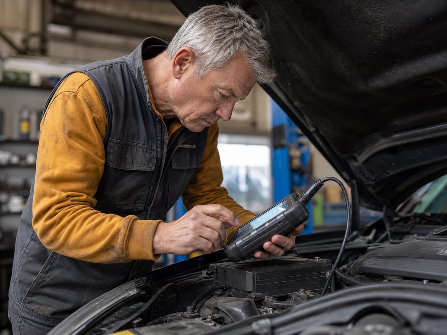 Fault diagnostics for a UK garage mechanic business
