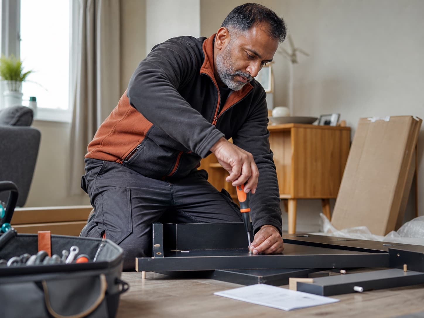 Furniture assembly for a UK handyman business