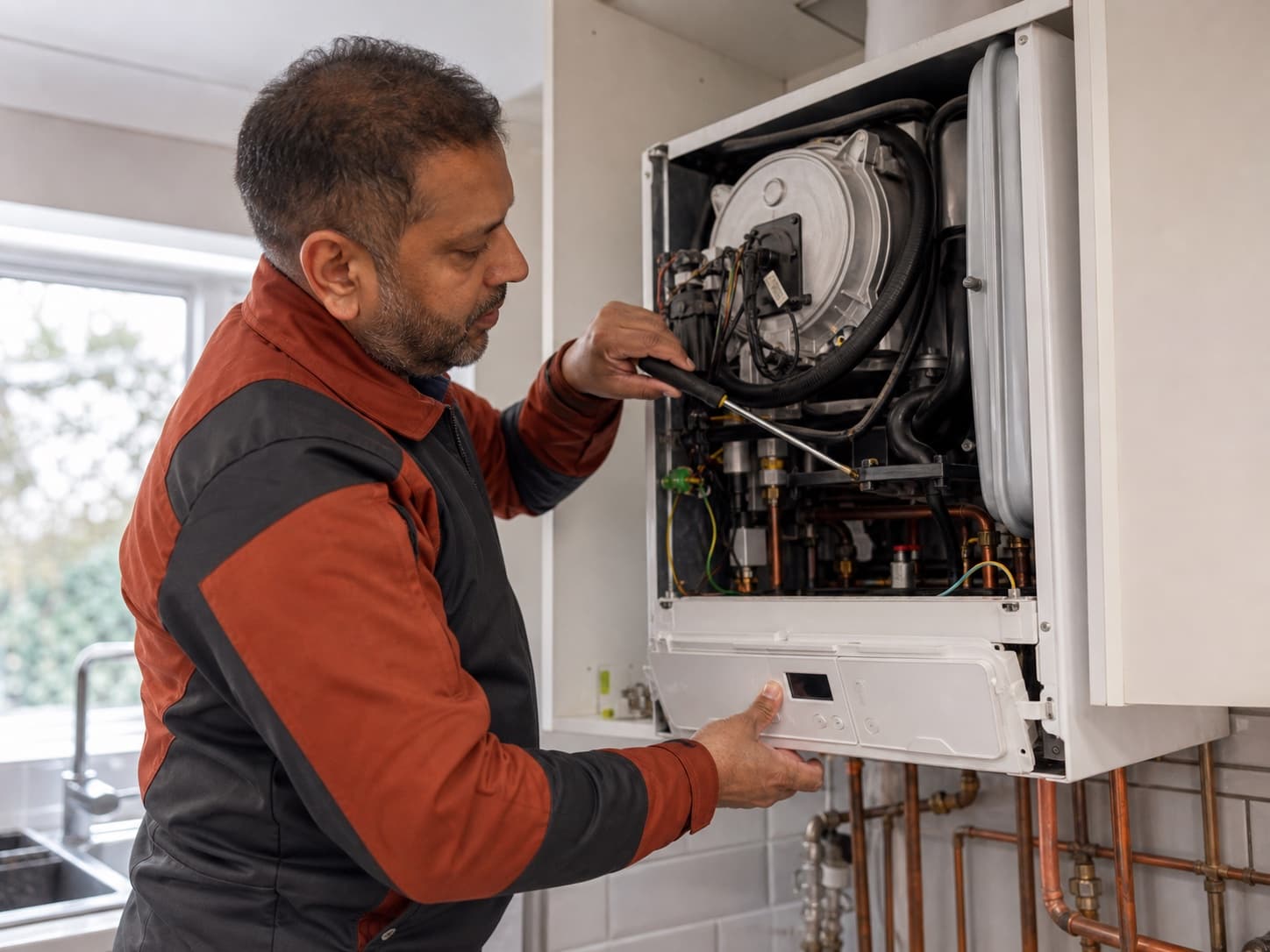 Boiler servicing for a UK heating engineer business