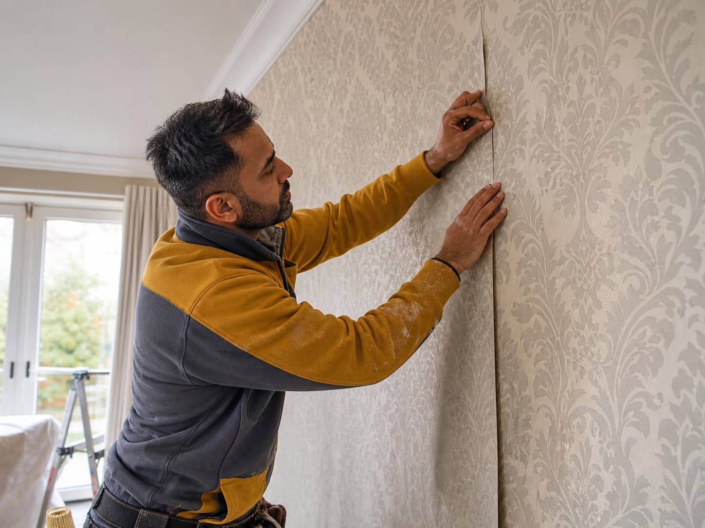 Wallpaper hanging for a UK painter and decorator business