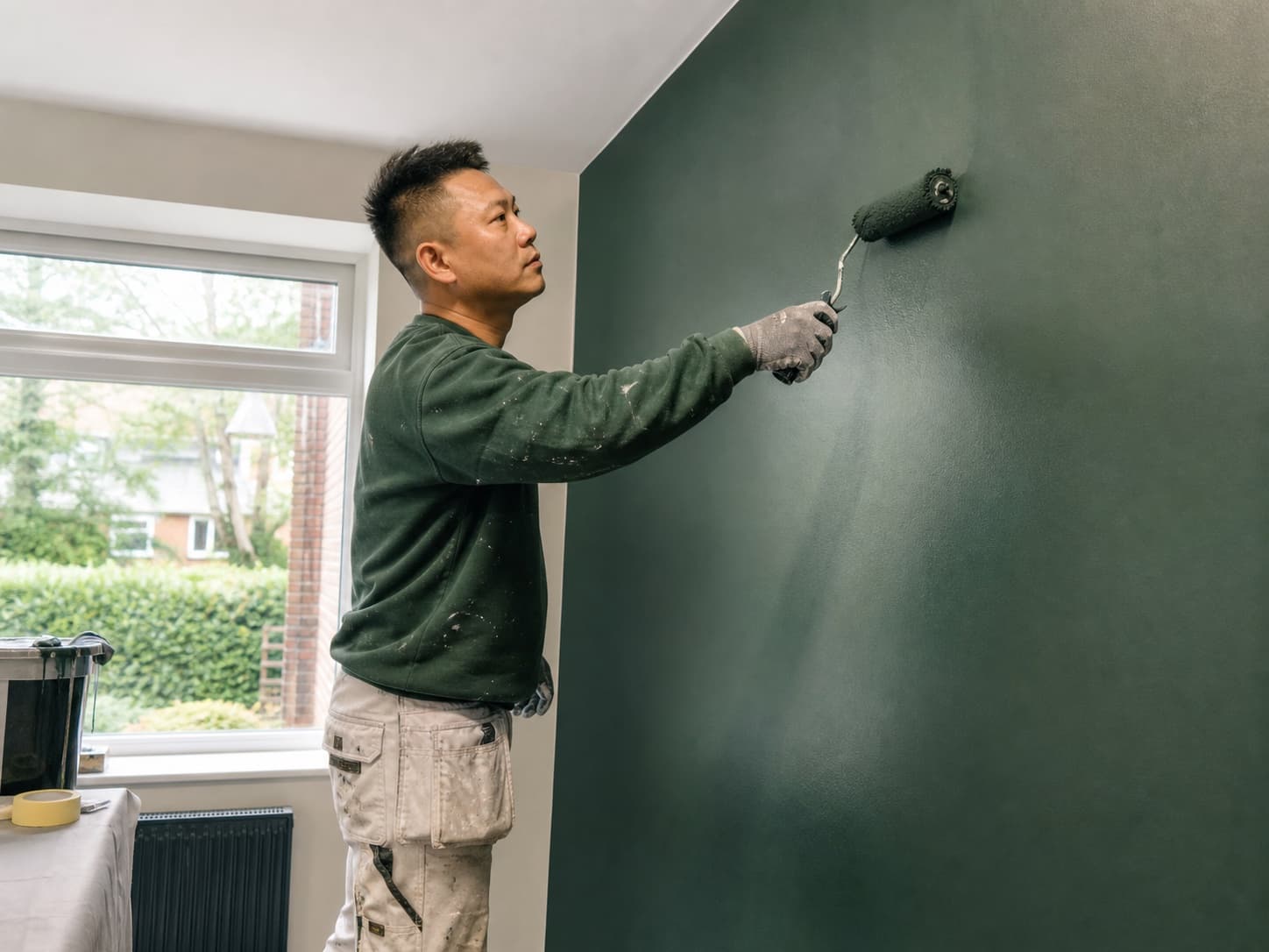 Feature walls for a UK painter and decorator business