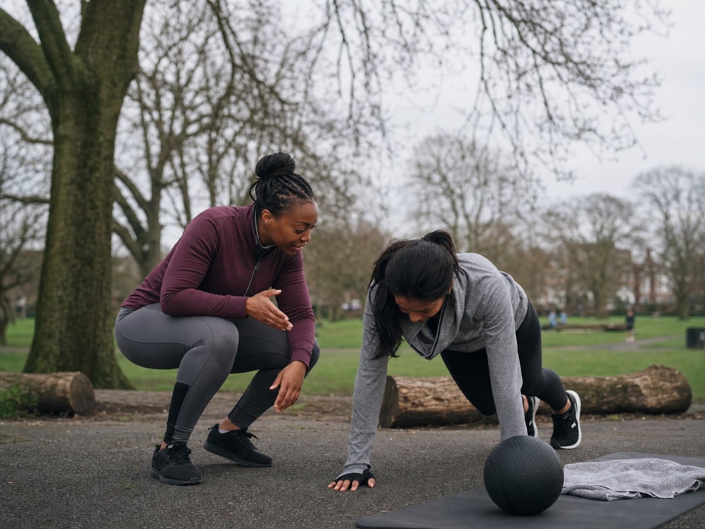 Outdoor sessions for a UK personal trainer business