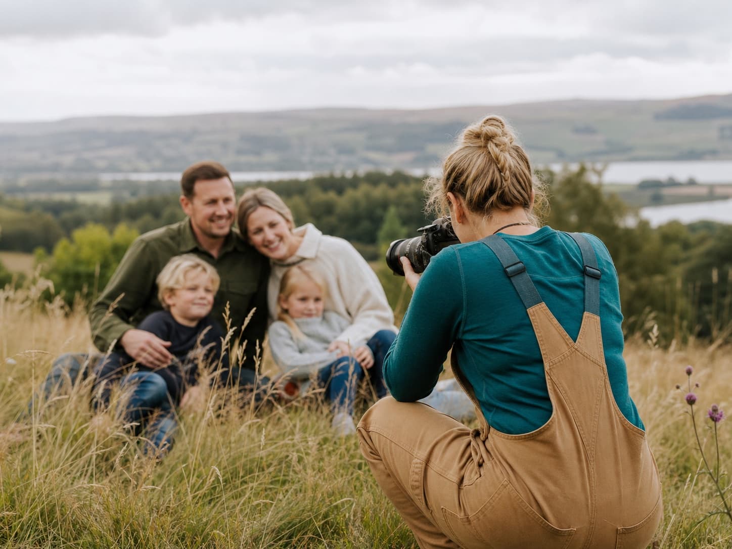 Family portraits for a UK photographer business