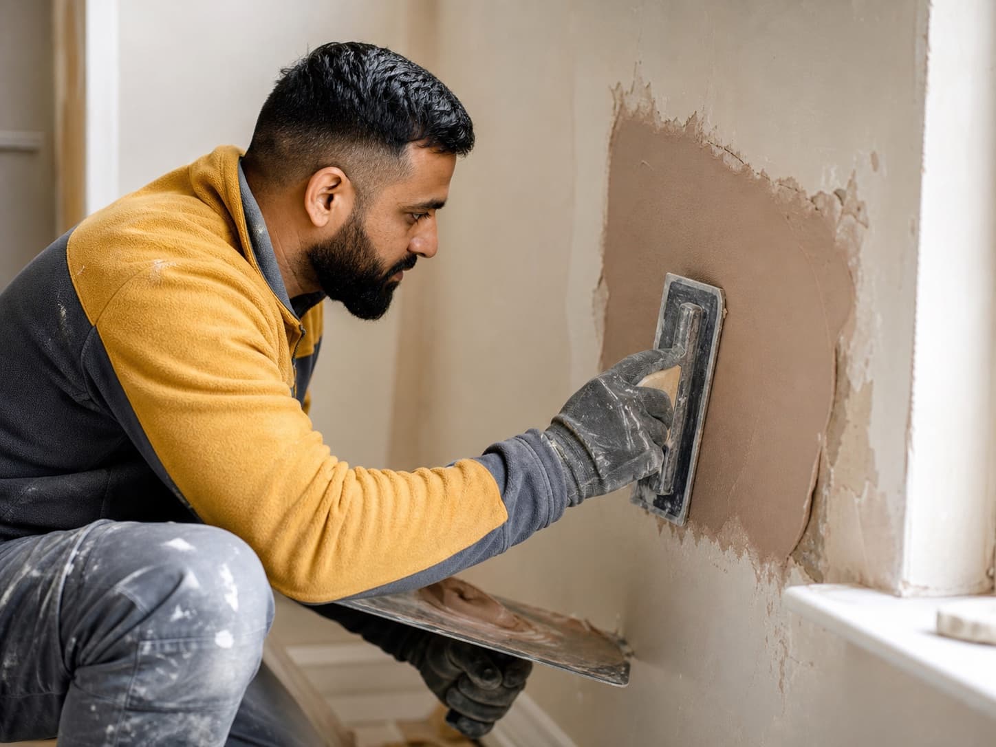 Patch repairs for a UK plasterer business