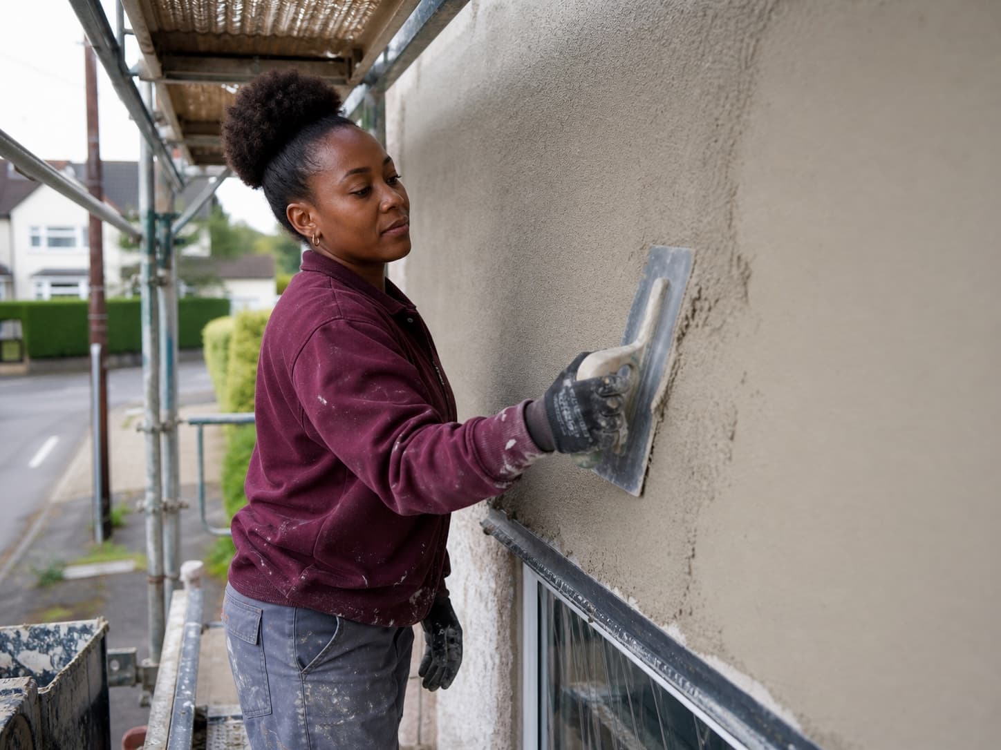 Rendering for a UK plasterer business