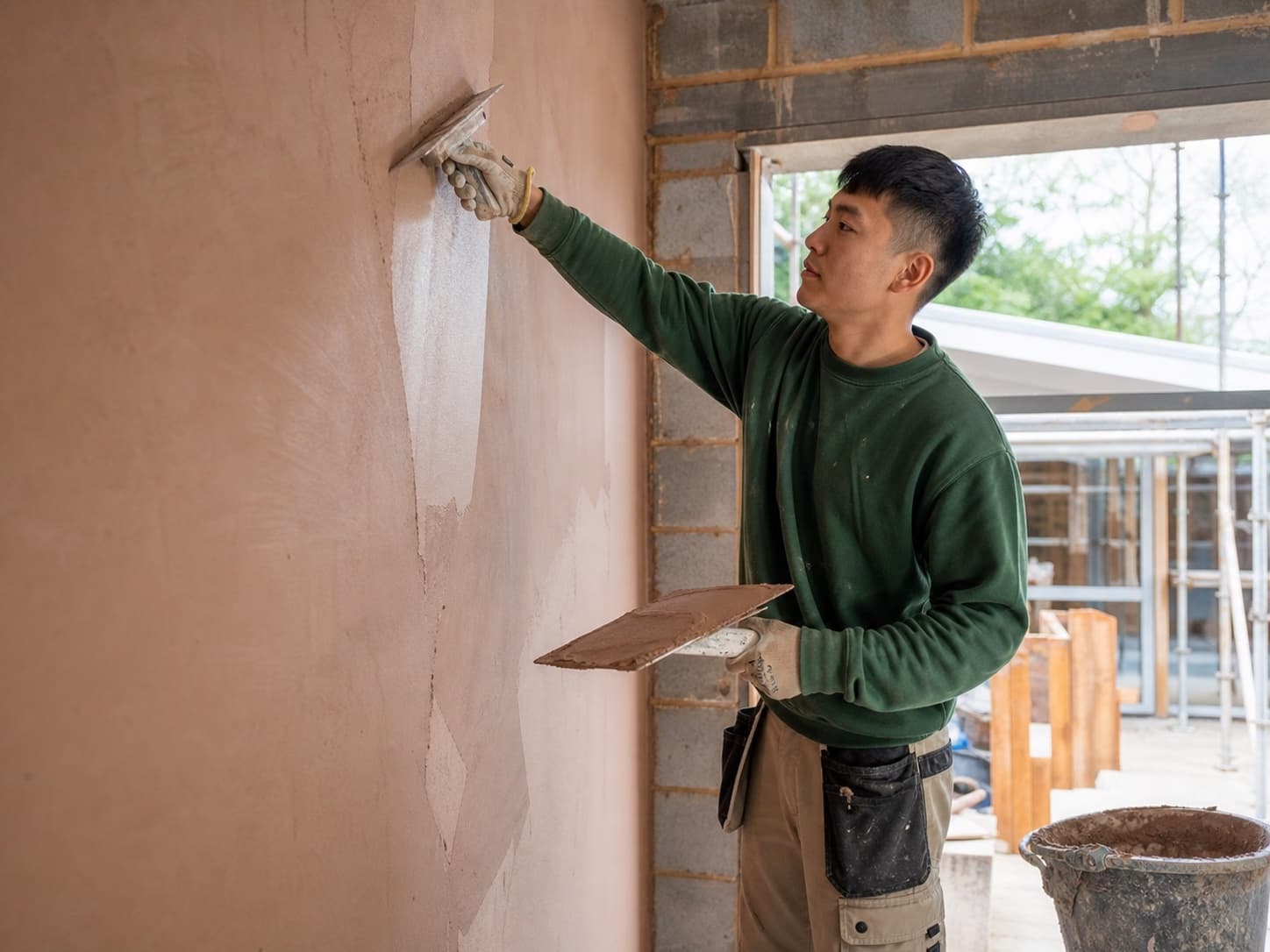 New-build plastering for a UK plasterer business
