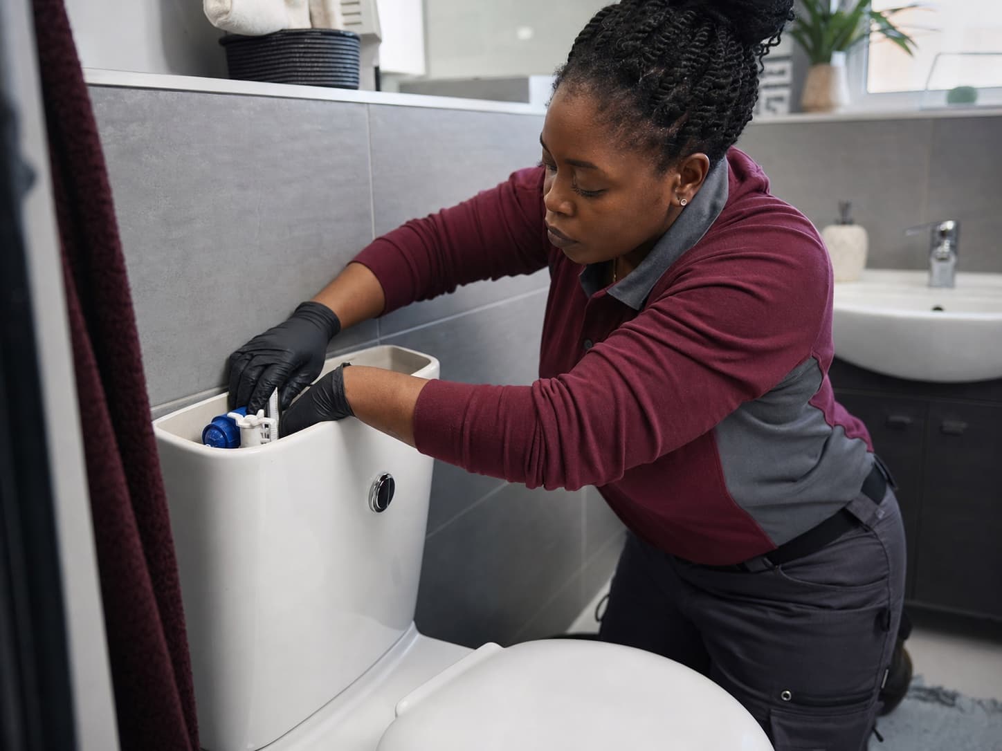 Tap and toilet repairs for a UK plumber business