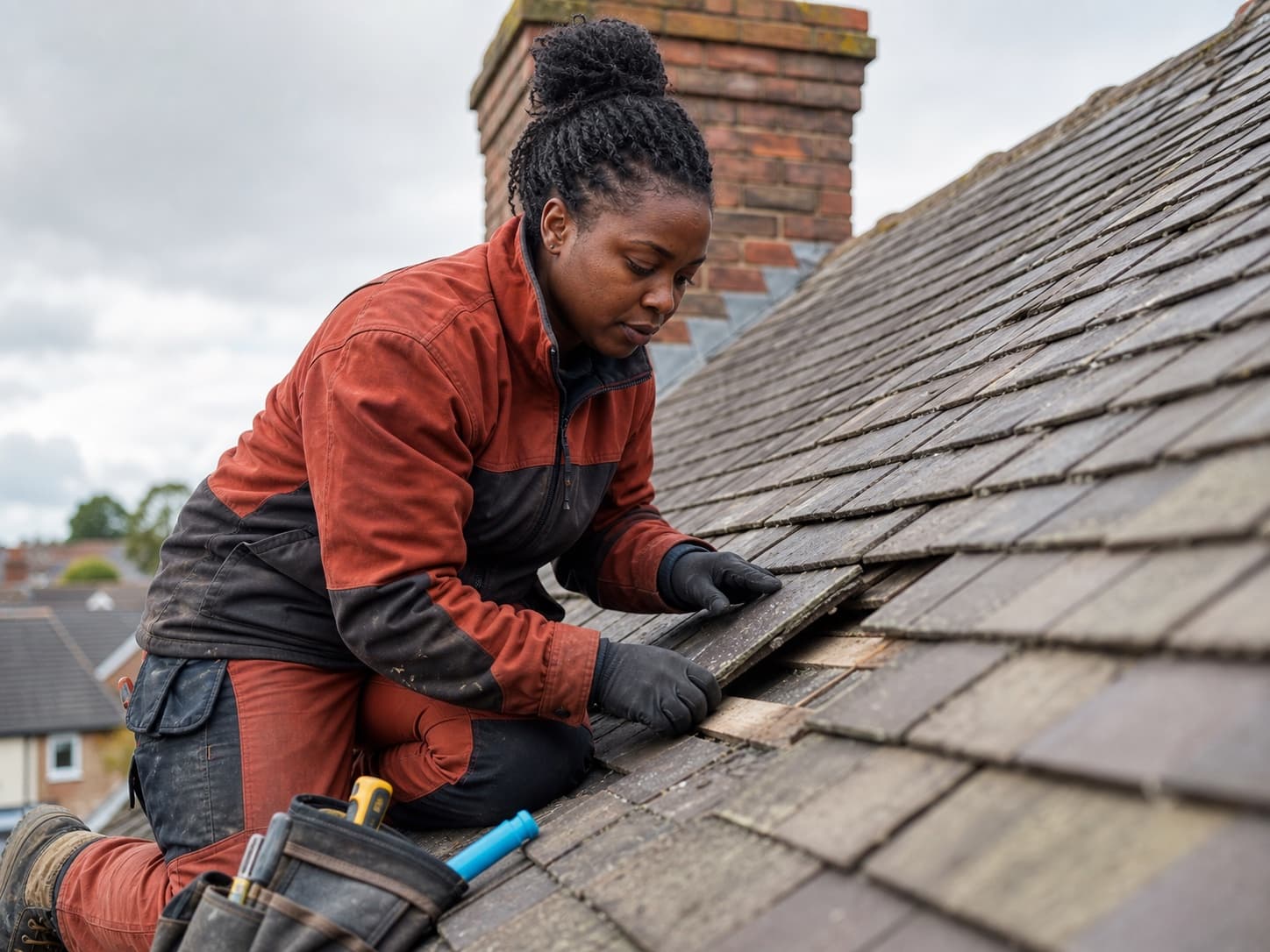 Roof repairs for a UK roofer business
