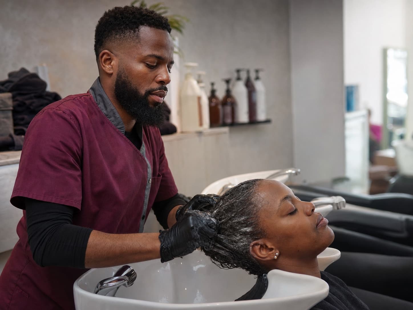 Hair treatments for a UK hairdresser business
