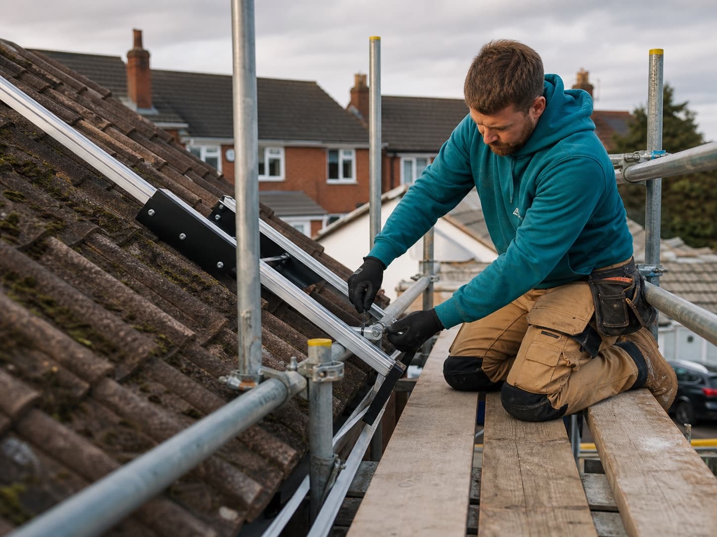Roof access for a UK scaffolder business
