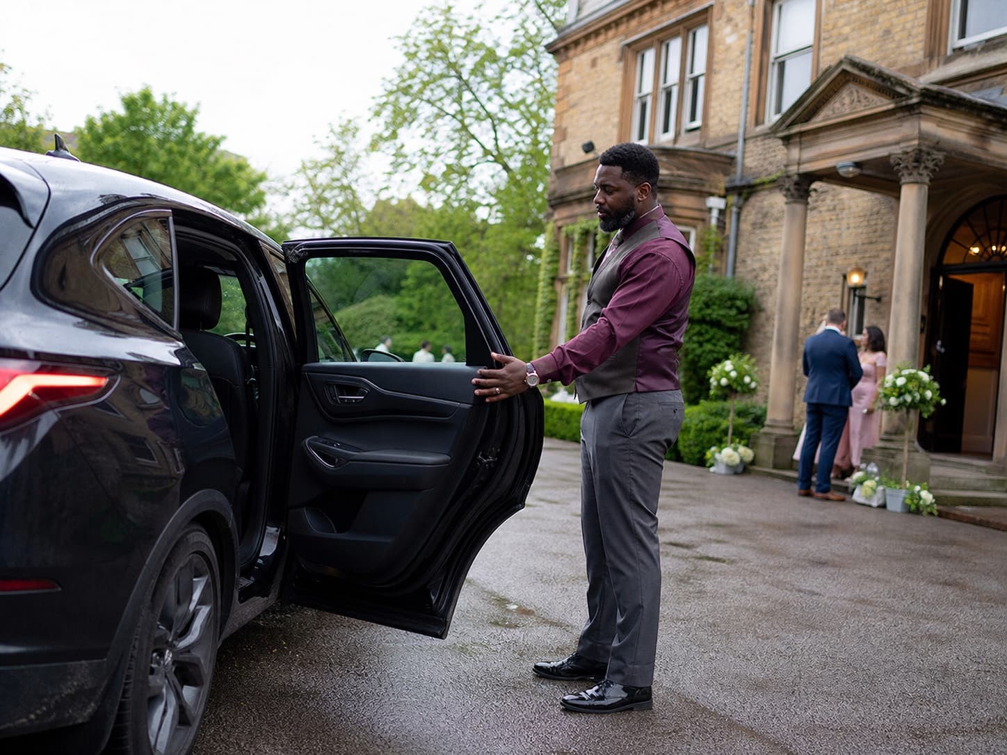 Wedding transport for a UK private-hire driver business