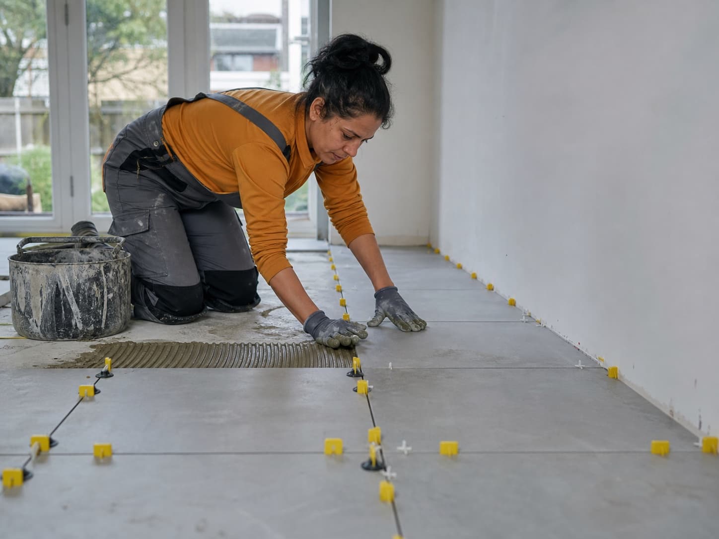 Floor tiling for a UK tiler business