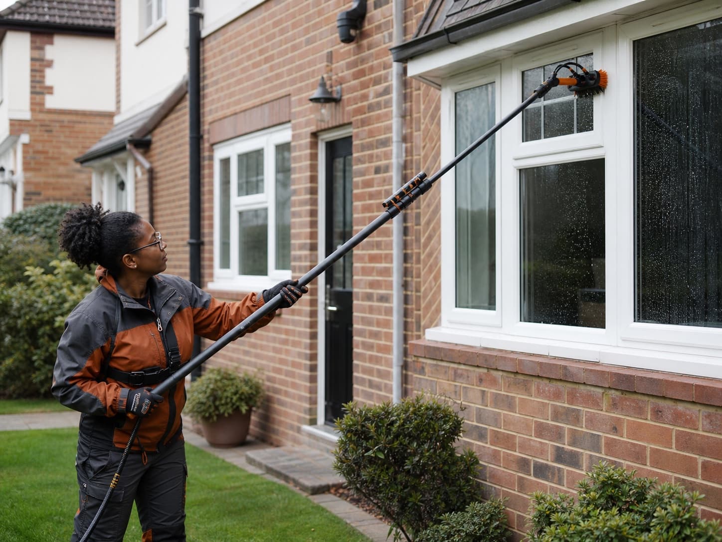 Regular window rounds for a UK window cleaner business